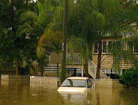 Flash flooding in Rockhampton on 25 Feb